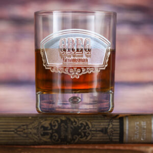 Locoluxe Custom Groomsmen Whiskey Glass – Personalized Wedding Party Gift