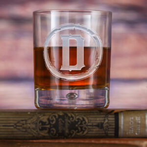 locoluxe Rustic Engraved Whiskey Bar Glass – Perfect Gift Tumbler